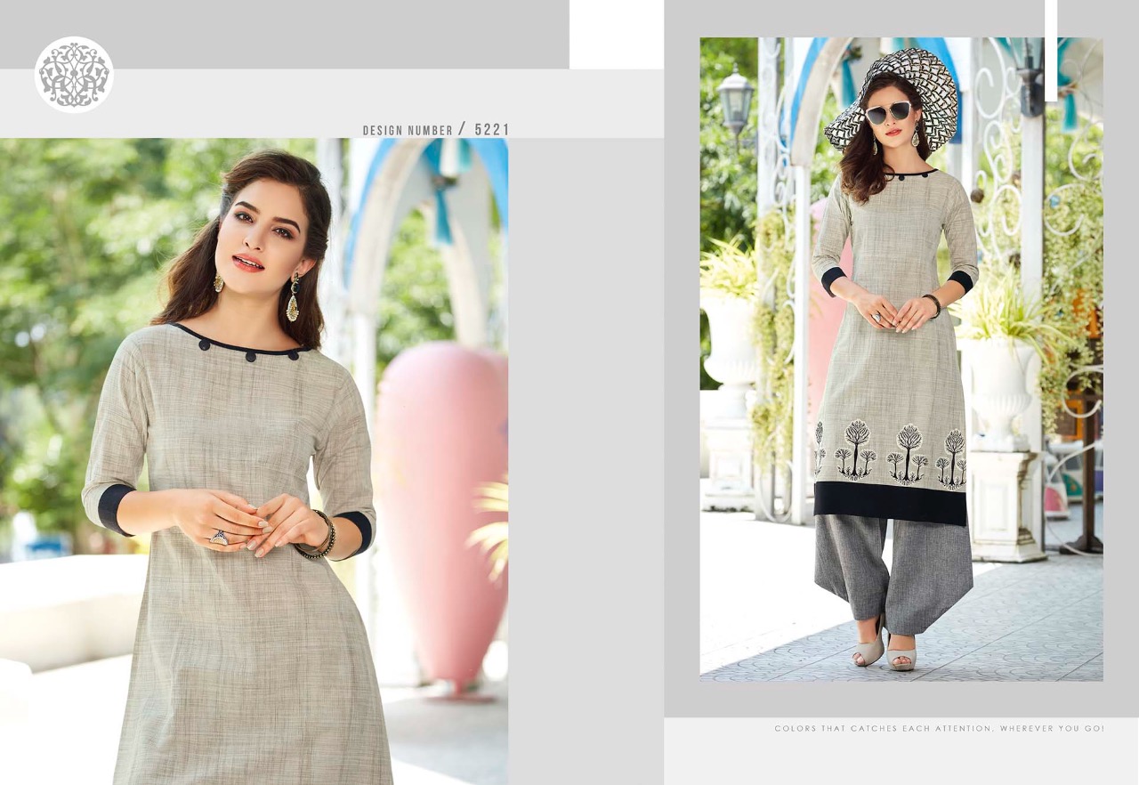 Allora by krishriyaa fashion of summer cotton casual kurtis