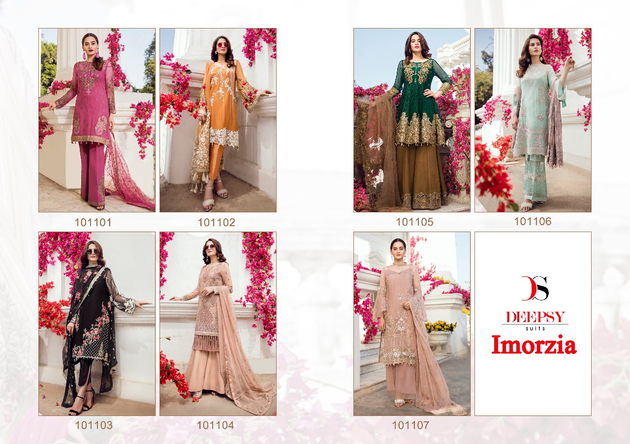 Deepsy suits presents imorzia collection of fancy georgette salwar kameez