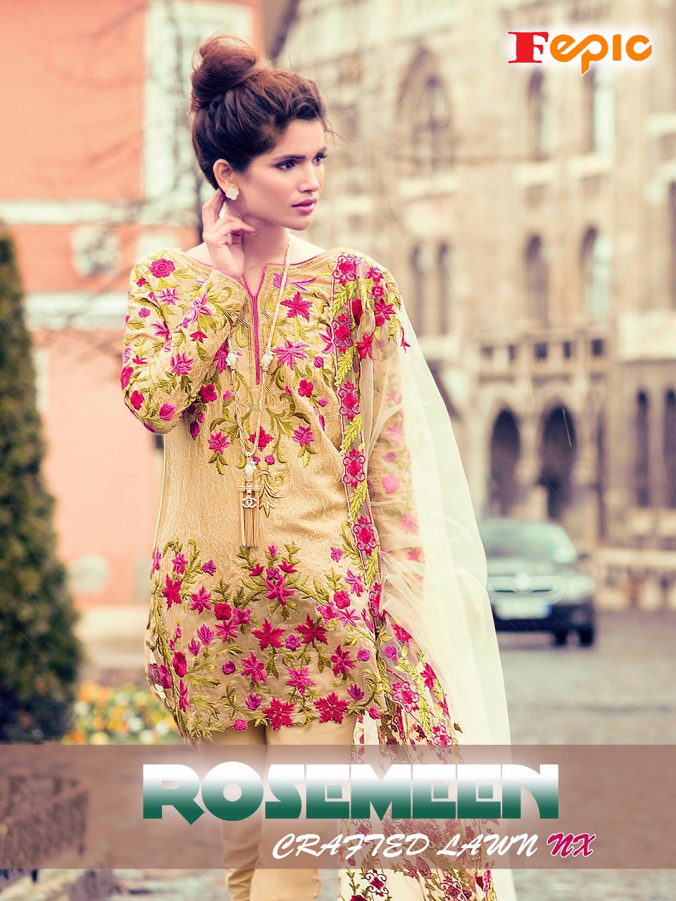FEPIC Presenting rosmeen crafted lawn NX pakistani concept of salwar kameez