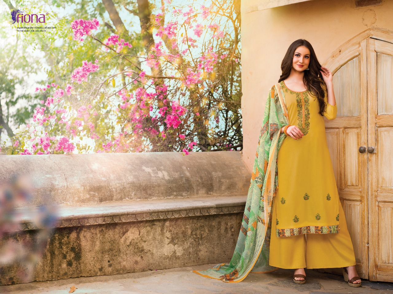 Fiona launch sundara summer fabrics pastel colours printed salwar kameez