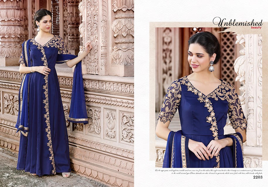 Gulzar launch 2200 series eid collection of gowns