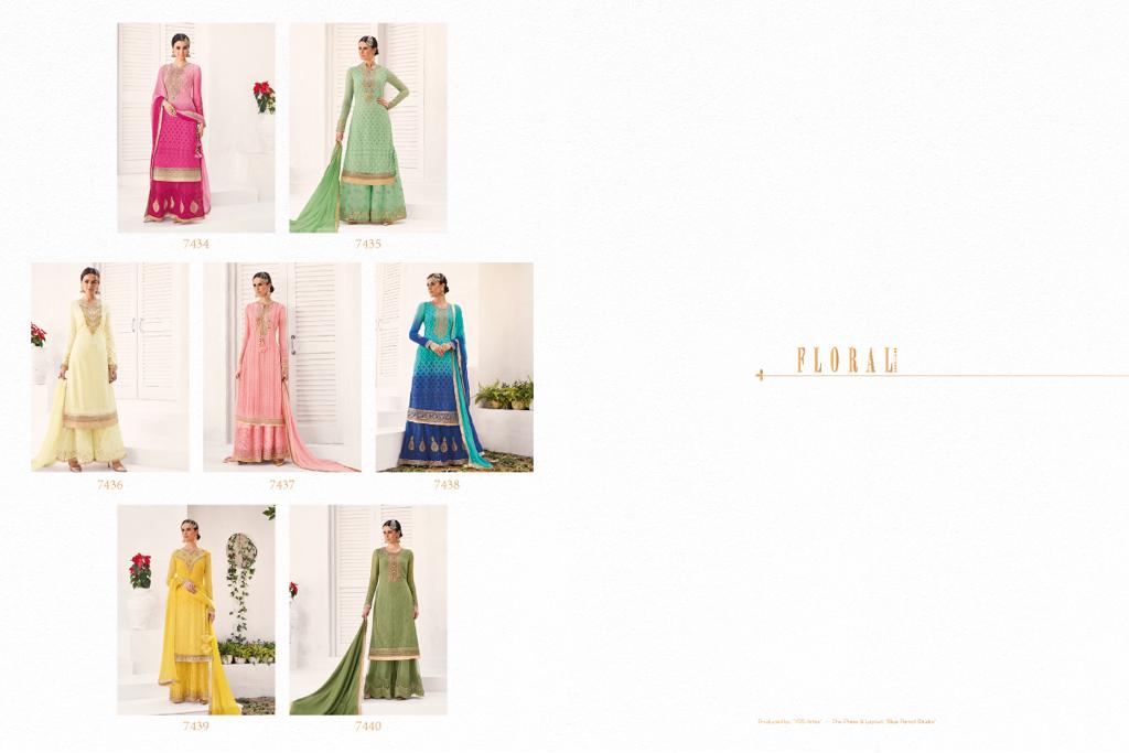 Jinaam dress presenting floral malikaa 3 designer concept of salwar kameez