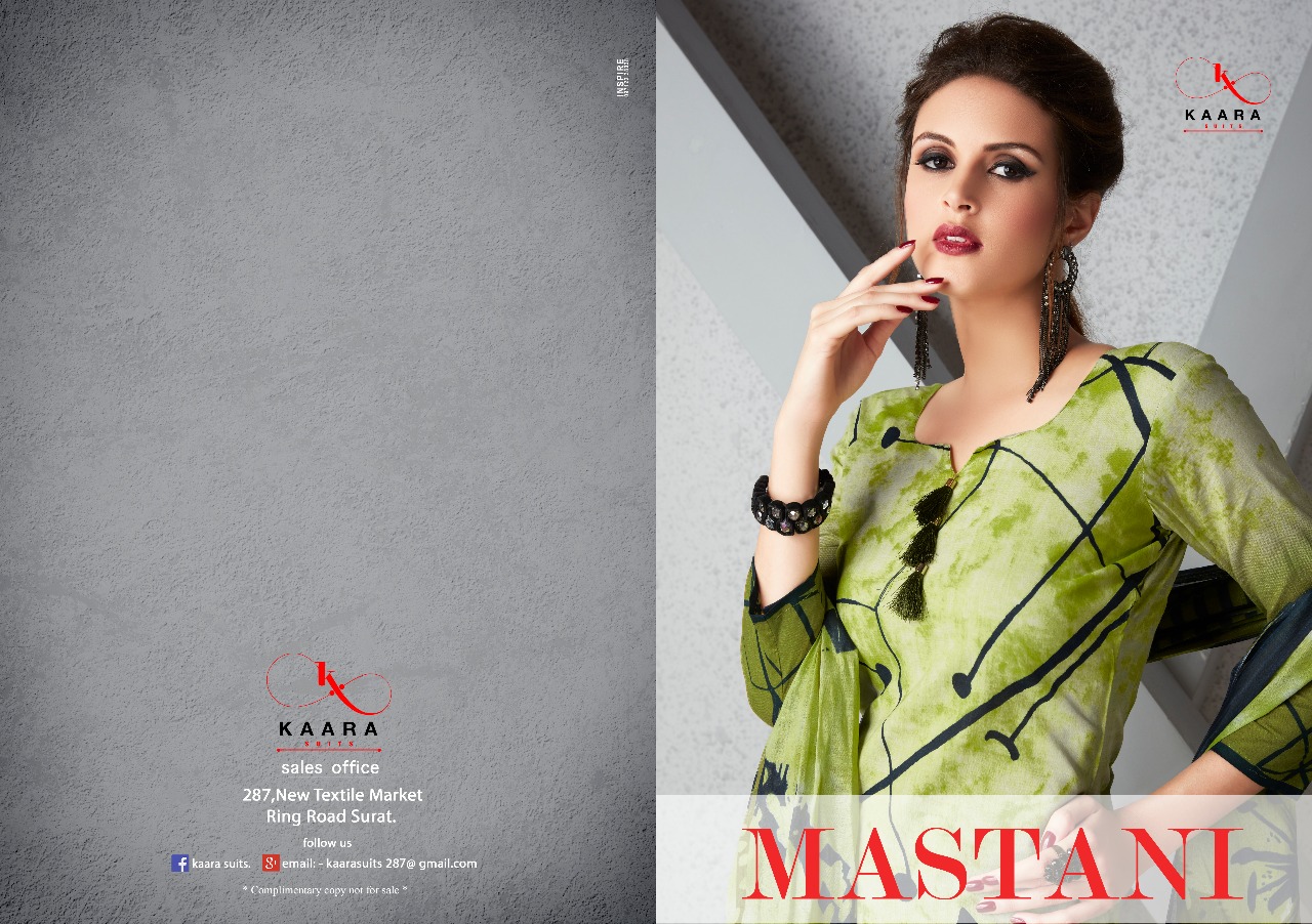 Kaara suits presenting mastani casual wear salwar kameez