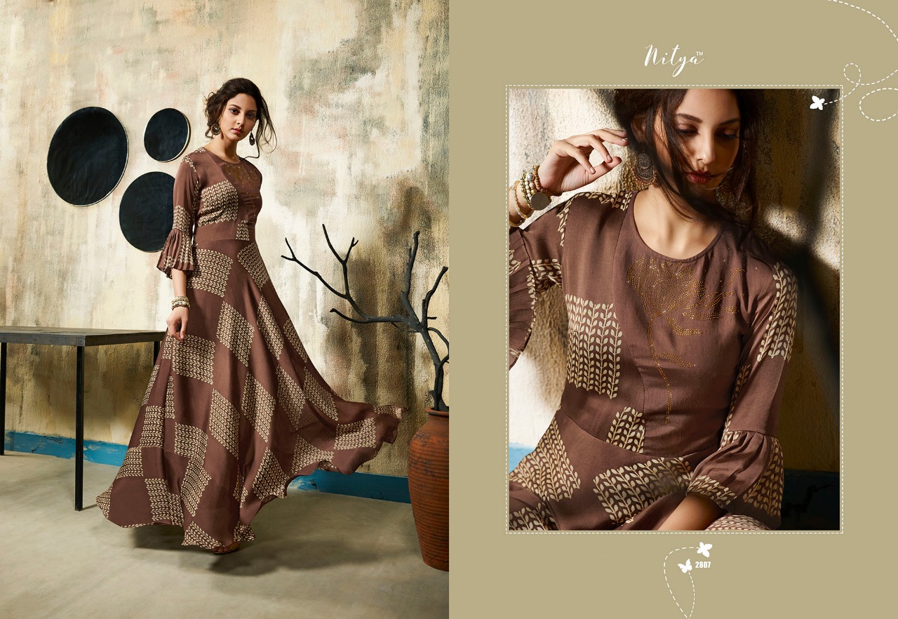 LT fabrics presenting nitya vol 28 nX casual wear collection of Long kurtis