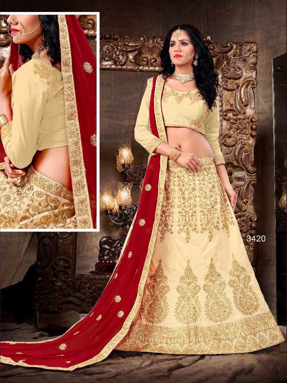 Majestic by sanskar sarees brings indidan wedding style lehenga