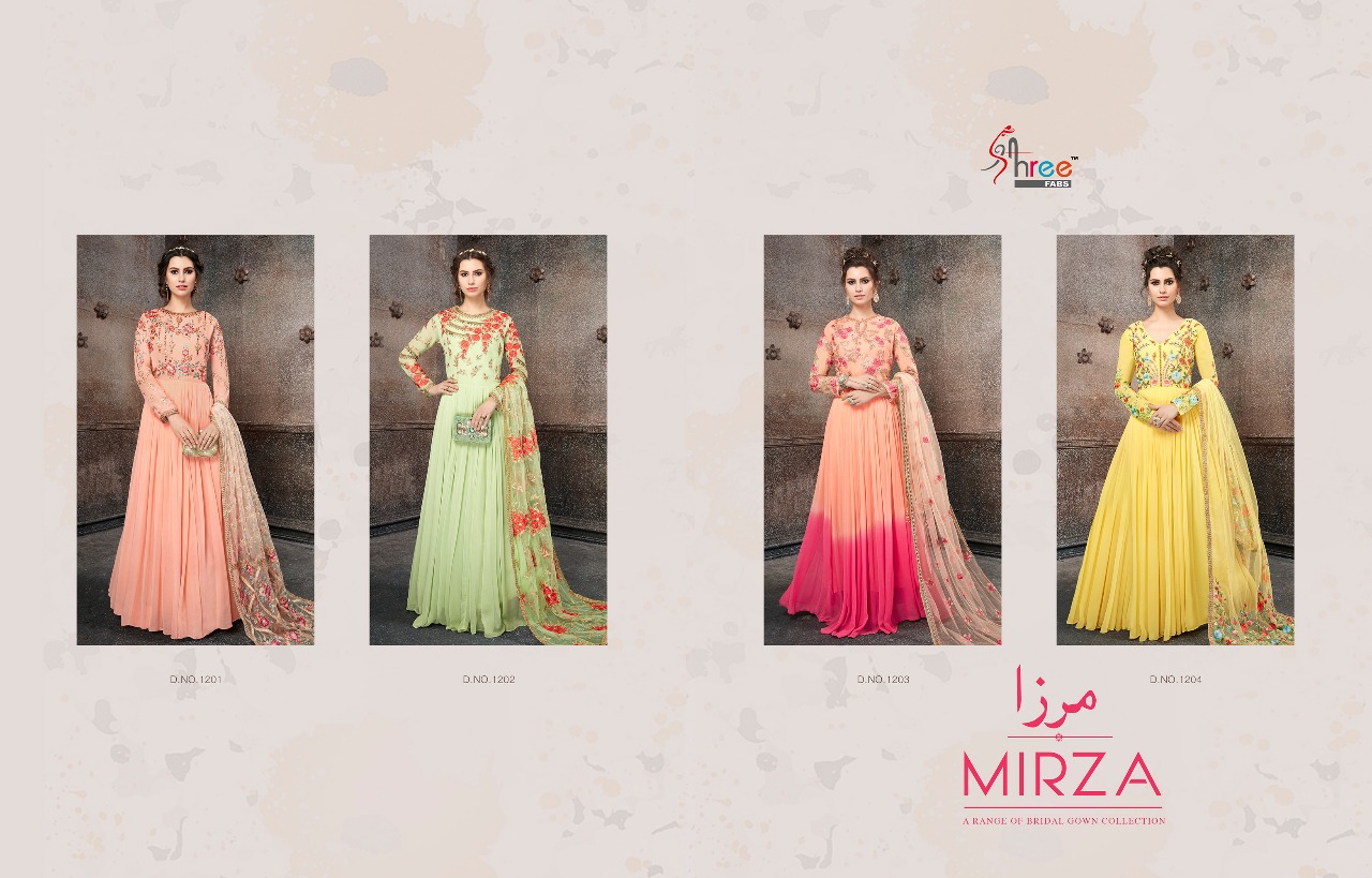 Mirza by shree fabs of bridal gown collection With botton n dupptta