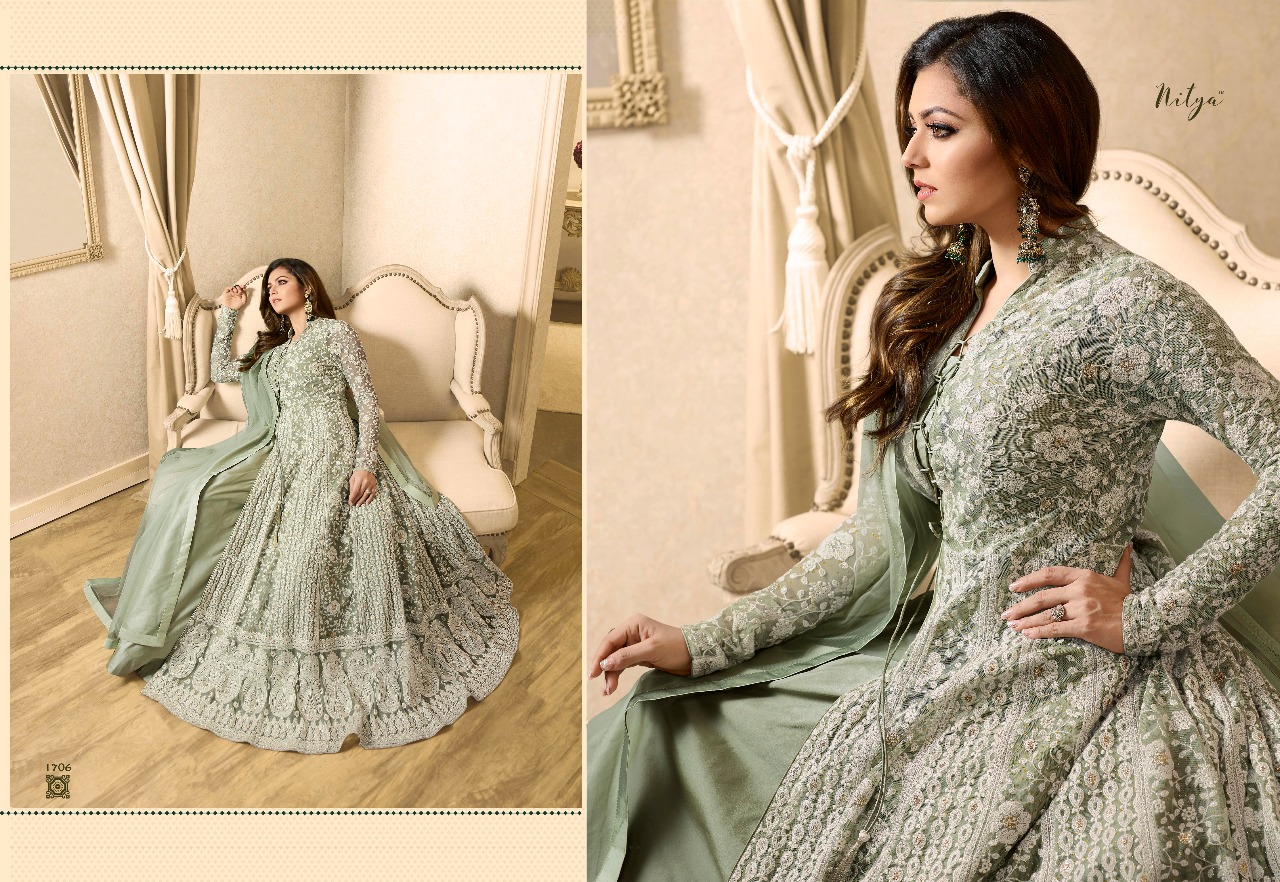 Nitya vol 117 hit list by LT fabrics brings party wear collection of gowns
