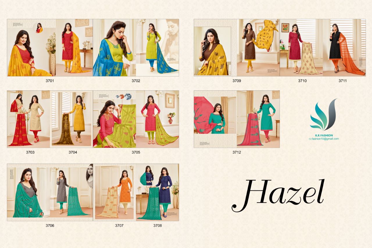 R r fashion presents hazel summer collection of Casual cotton wear salwaar kameez concept