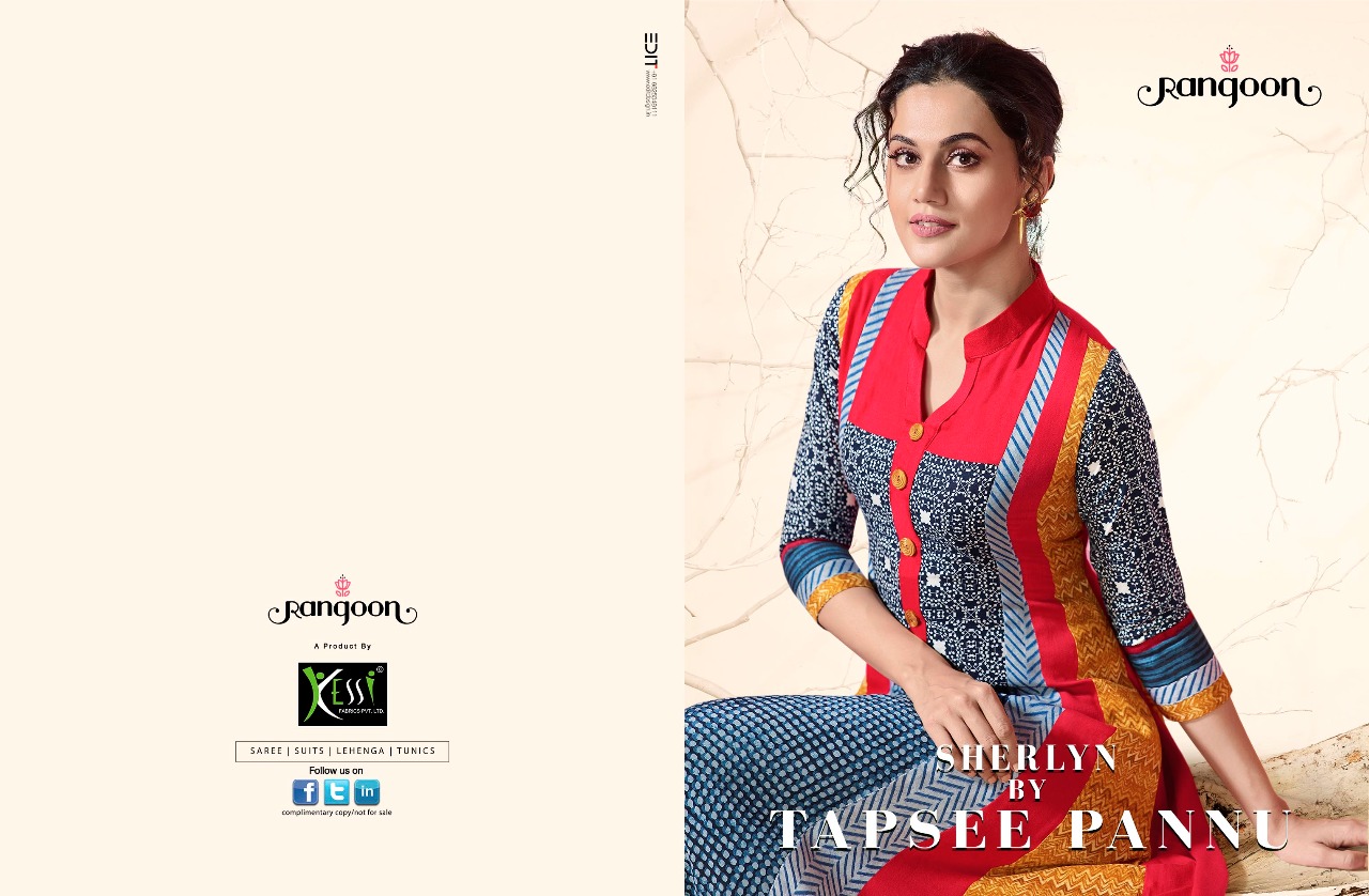 Rangoon presents sherlyn by taapsee pannu classy look concept of kurtis