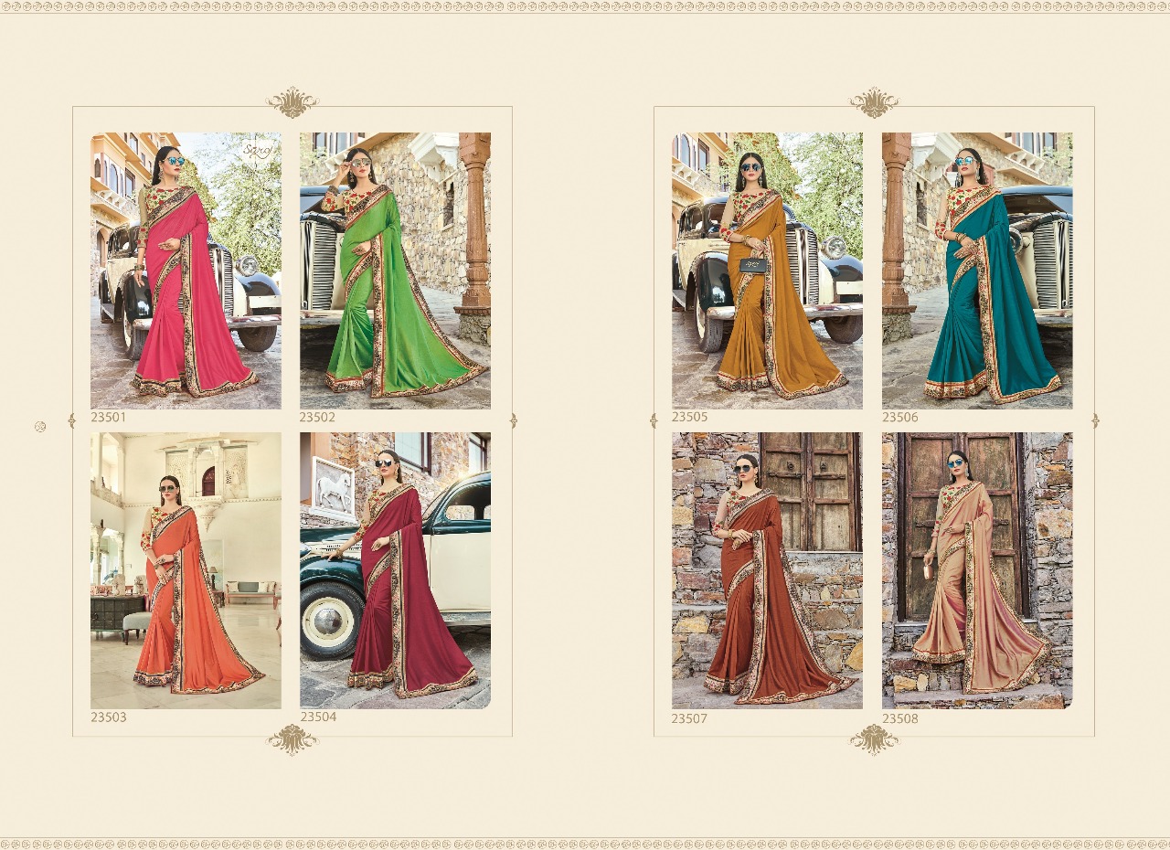 Saroj aza silk sarees Catalog Wholsaler
