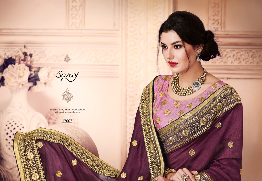 Saroj launch celebration beautiful fancy collection of sarees