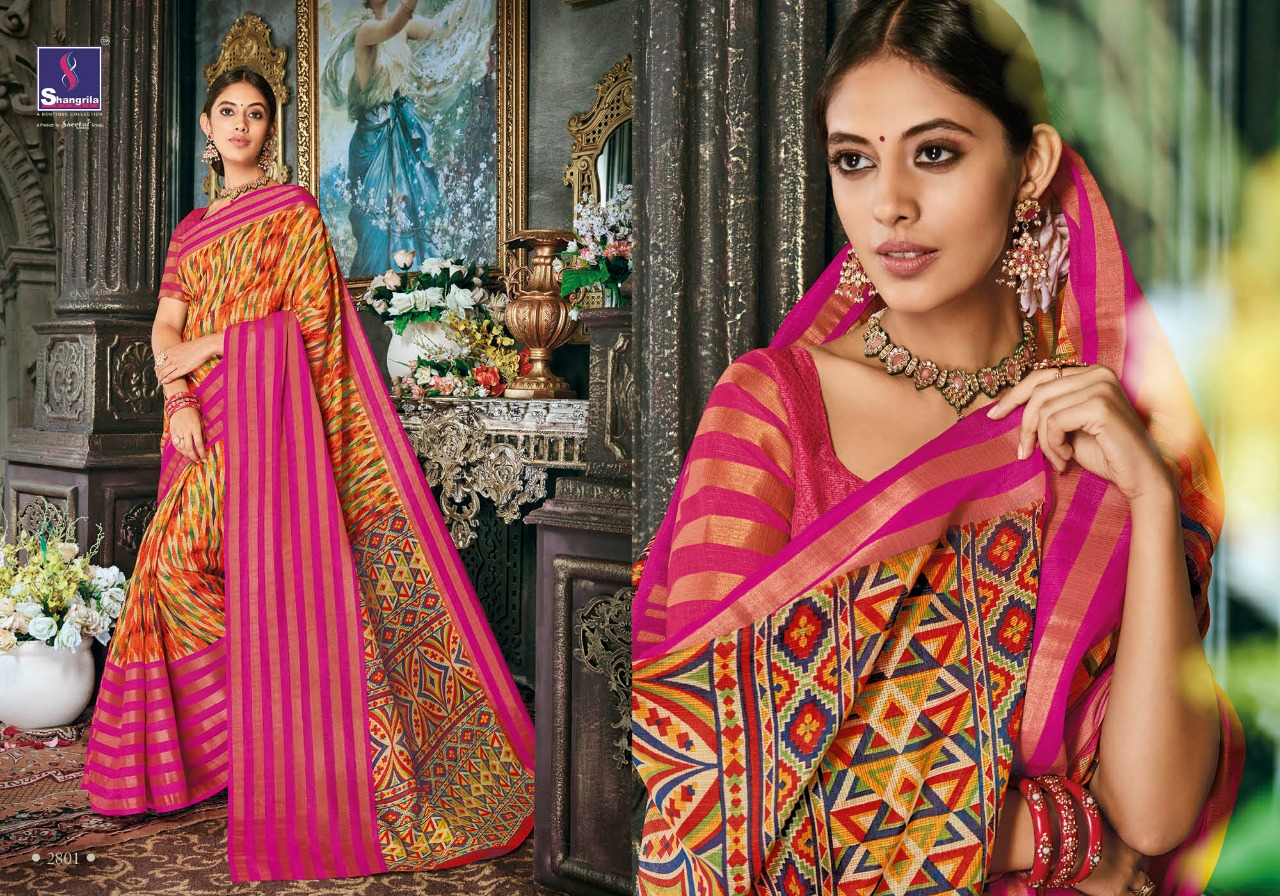 Shangrila launch vanya silk vol 2 exclusive collection of pure cotton printed sarees