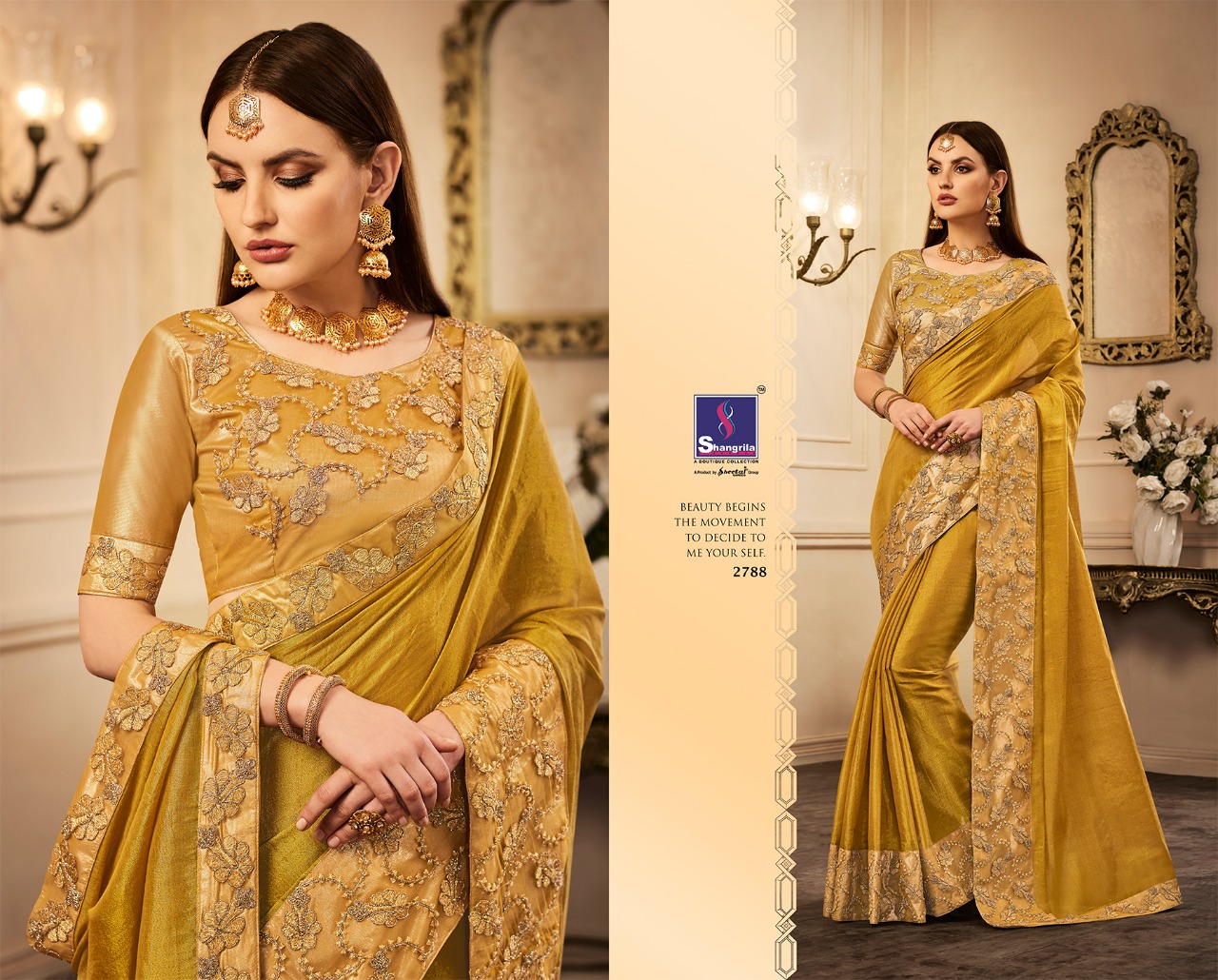 Shangrila presents chandan silk fancy collection of sarees