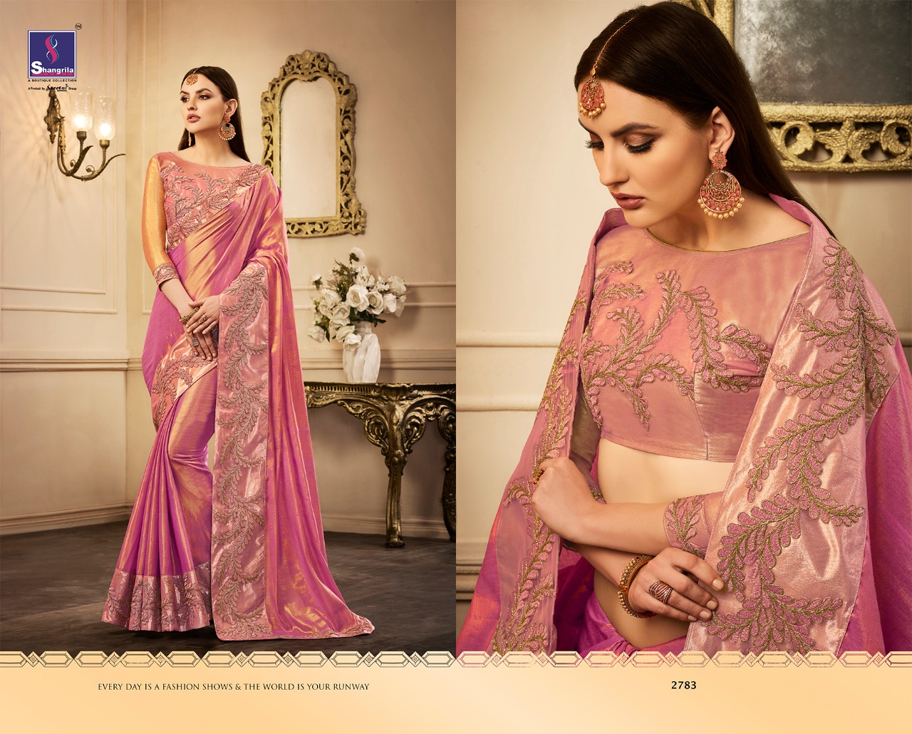 Shangrila presents chandan silk fancy collection of sarees