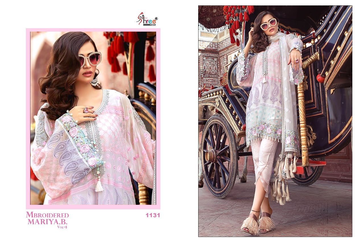 Shree fabs brings mbroidered mariya B vol 4 fancy salwar kameez
