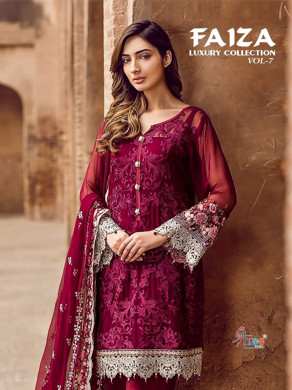 Shree fabs presents faiza luxury  collection vol 7 ramzan festive collection of heavy salwar kameez