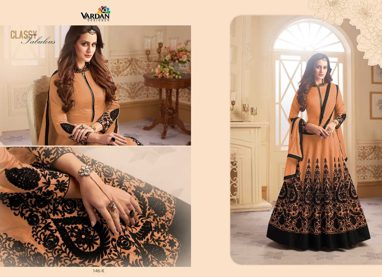 Vardan designer presenting navya 5 platinum plus collection of party wear salwar kameez