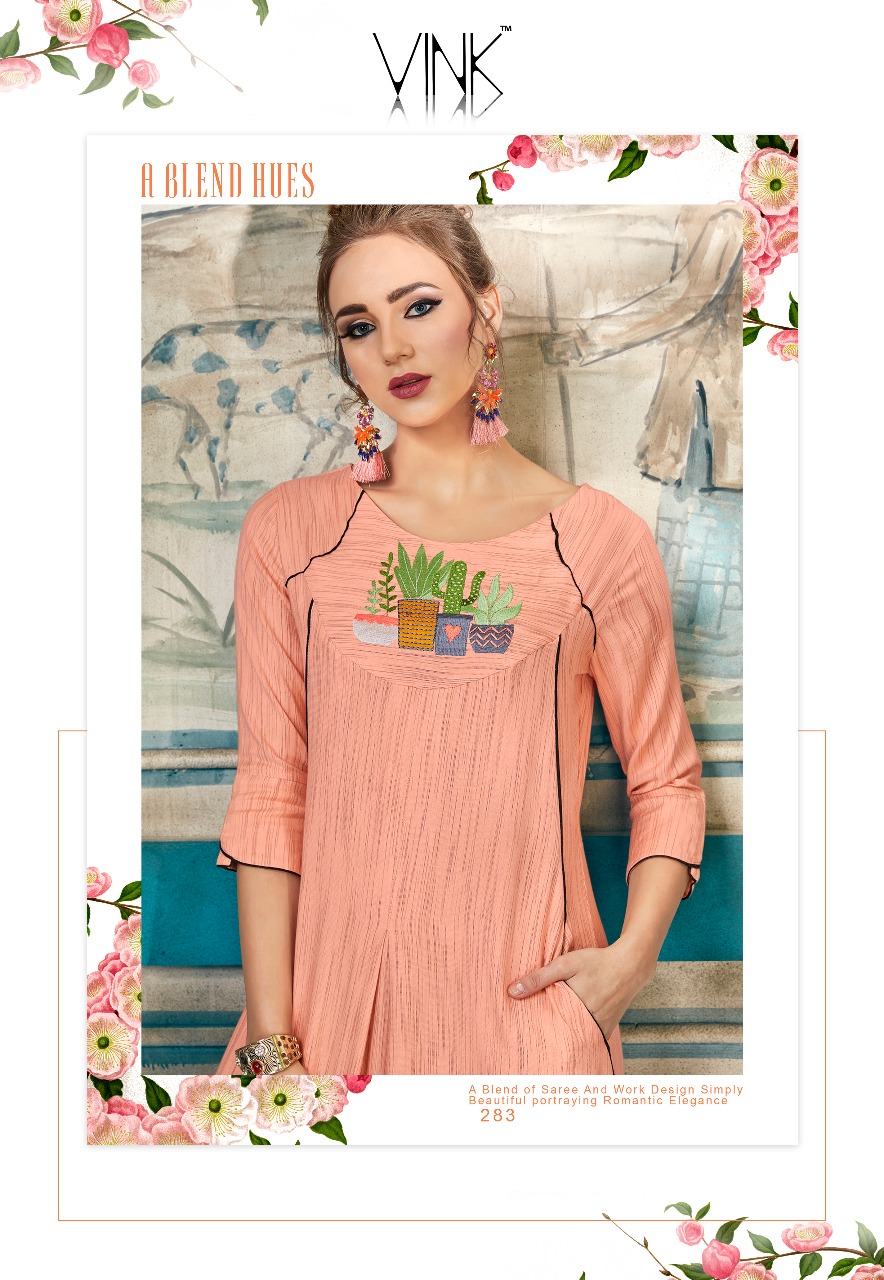 Vink Infinity embroidered kurties Collection Dealer