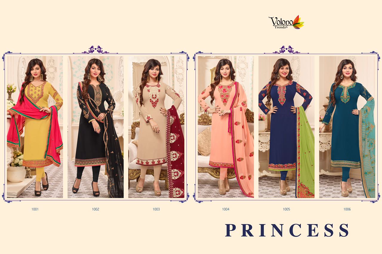 Volono trendz presents pricess collection of salwar kameez
