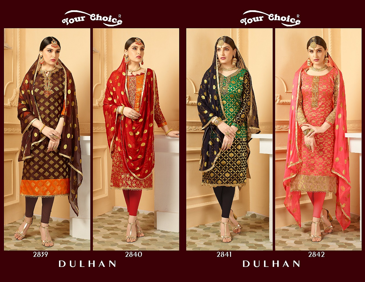 Your choice dulhan pure banarasi suit Catalog