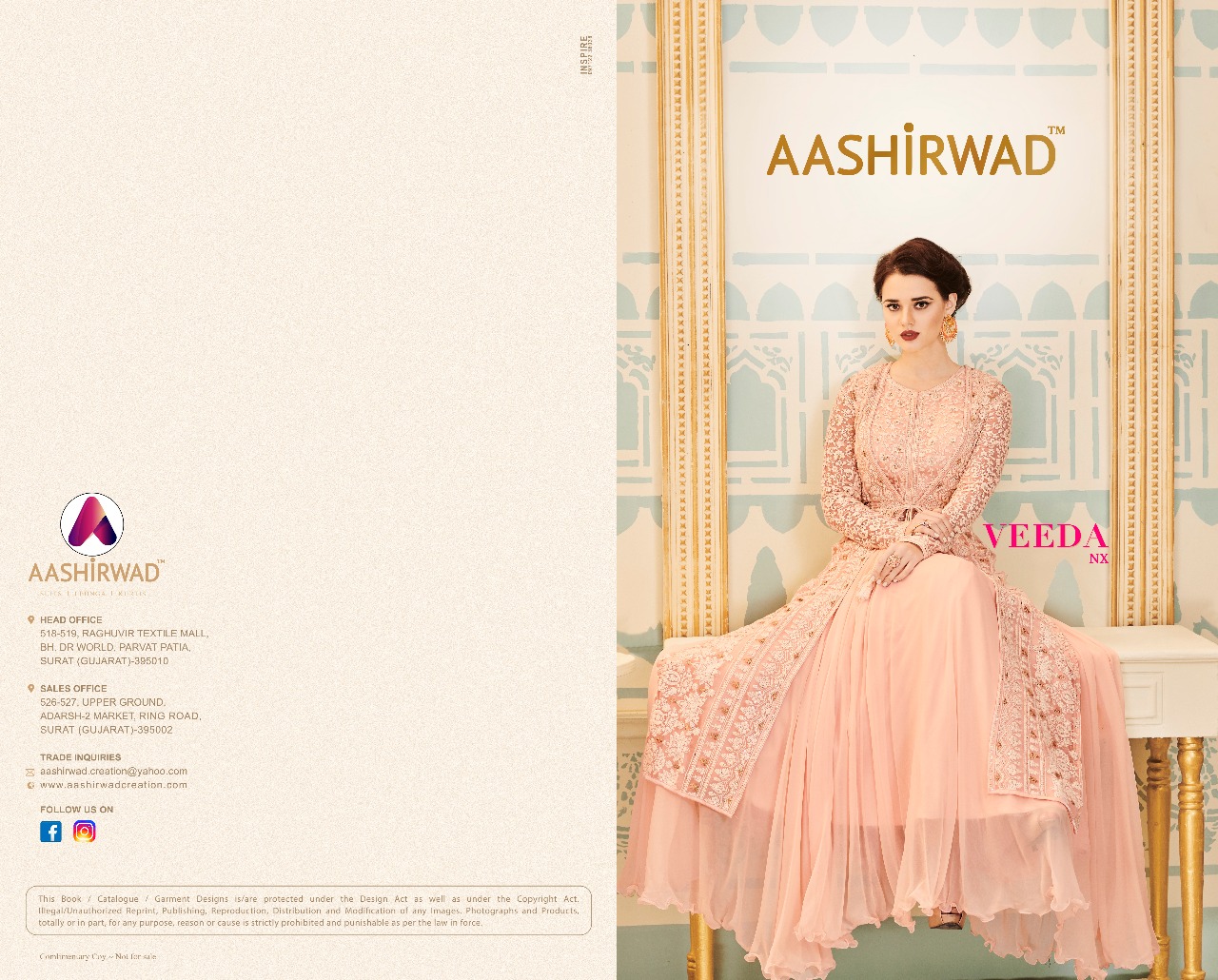 Aashirwad Launch veeda nx Designer party wear gown collection