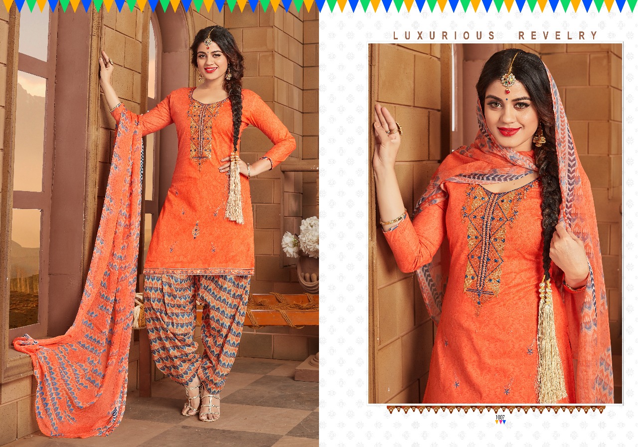 Chandra fashion launching patiyala The swag designer cambric cotton salwar kameez
