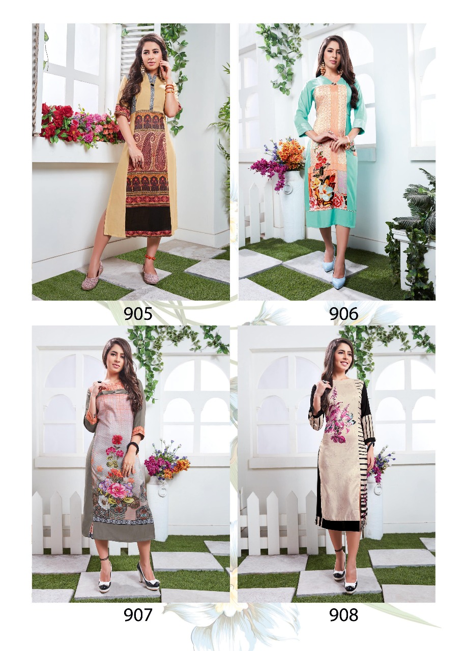 Indola designu2019s presents shades Exclusive collection of kurtis