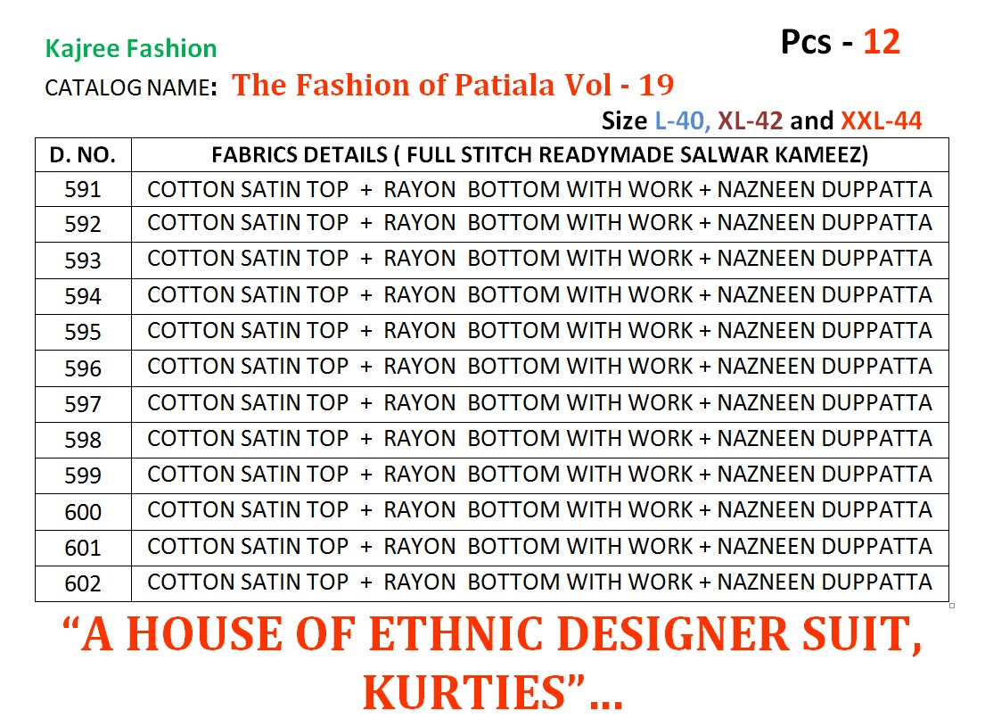 Kajree fashion presenting fashion of patiala vol 19  fancy concept of top kurti with patiala