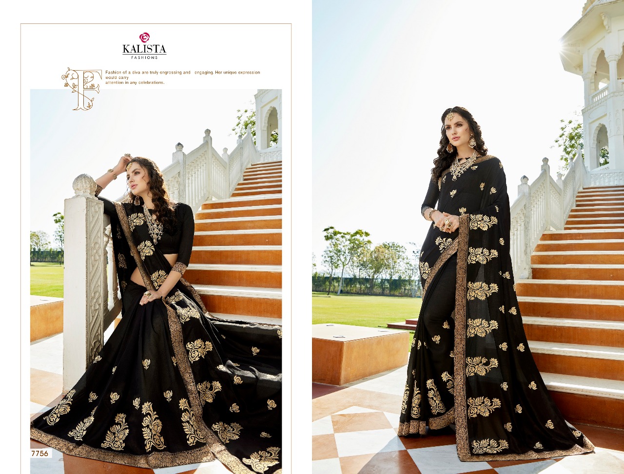 Kalista fashion presenting mannat beautiful sarees concept