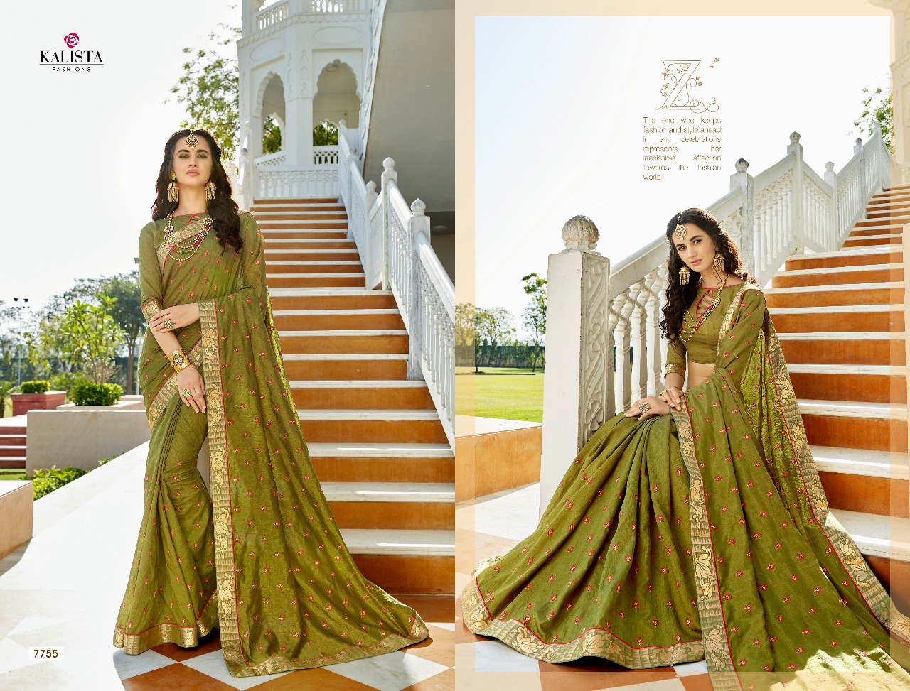 Kalista fashion presenting mannat beautiful sarees concept