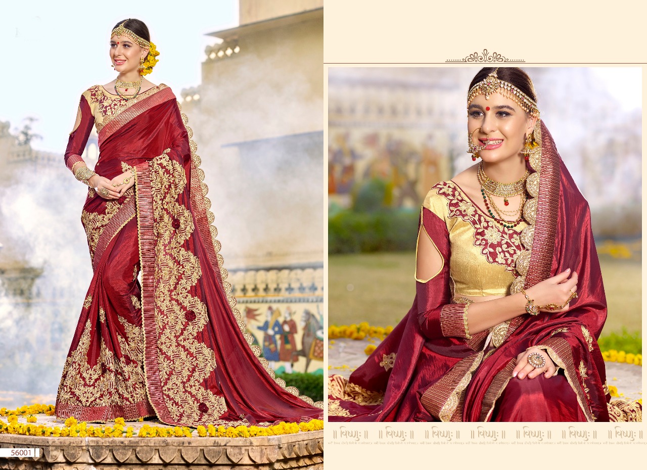 Kalista fashion presenting nazakat collection 2 wedding occasion wear sarees collection
