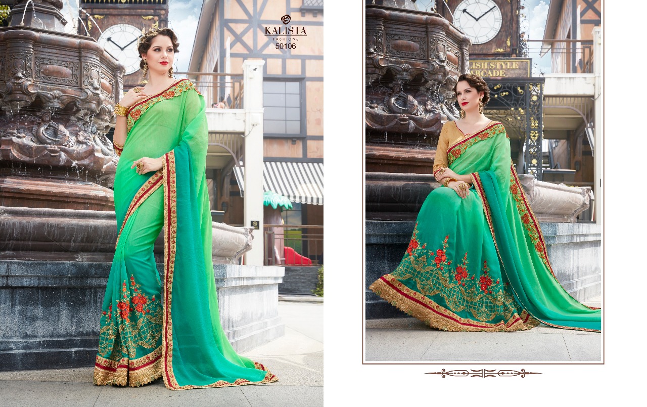 Kalista fashion presenting rainbow Beautiful collection of sarees