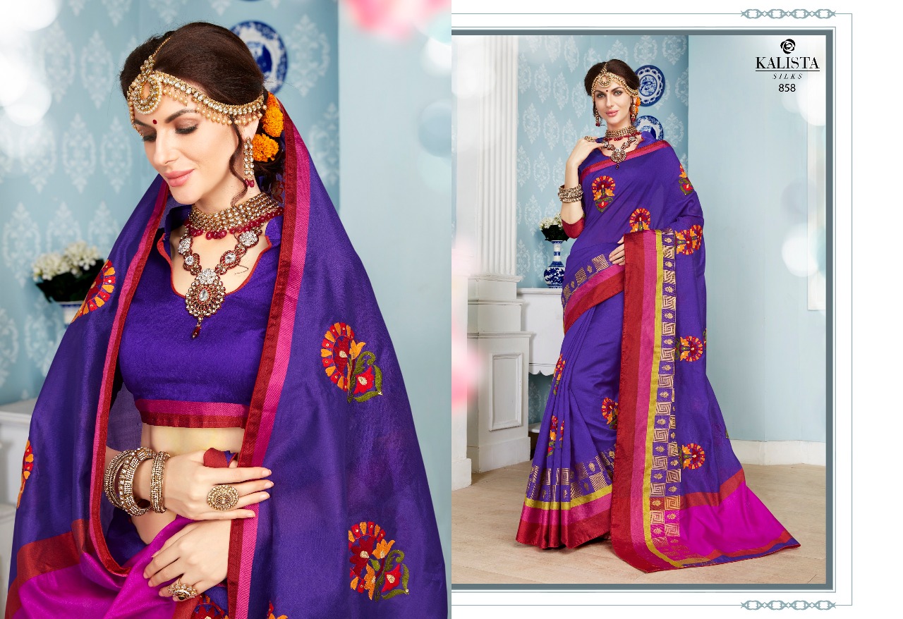 Kalista fashion presenting vasundhara elegant look sarees collection