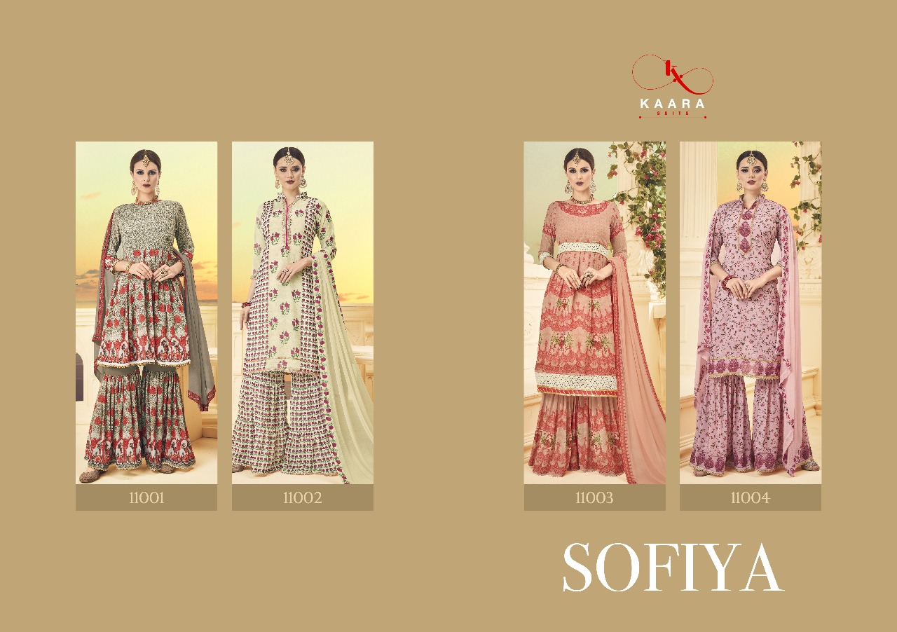 Karaa presents sofiya digital printed salwar kameez collection