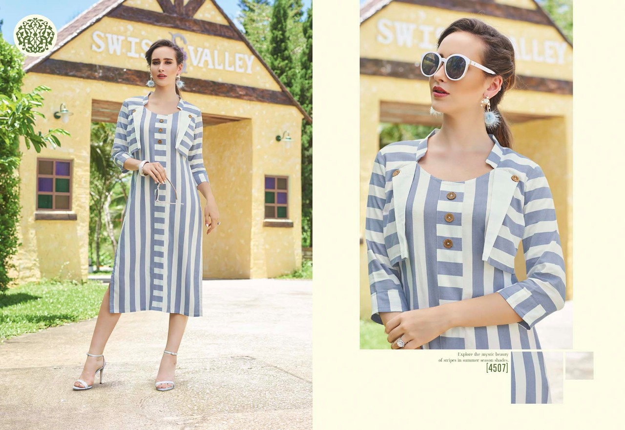 Krishriyaa fashion presents dazzle Vol 2 cotton printed fancy kurtis