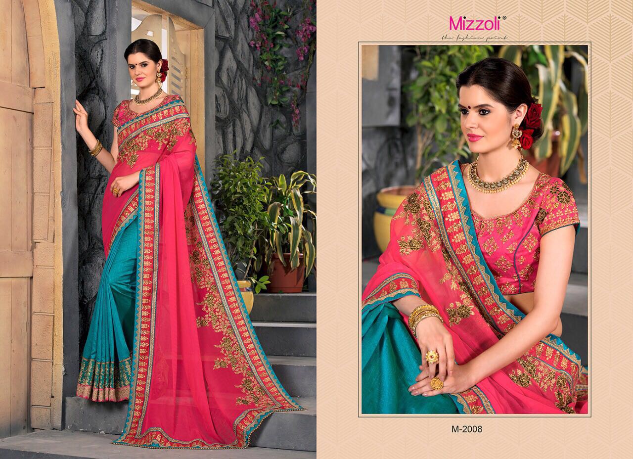 Mizzoil presents M2001-M2012 fabulous bridal saree collection