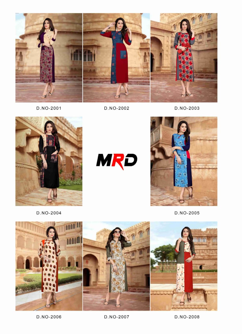 MRD launch mayra vol 2 designer straight kurtis