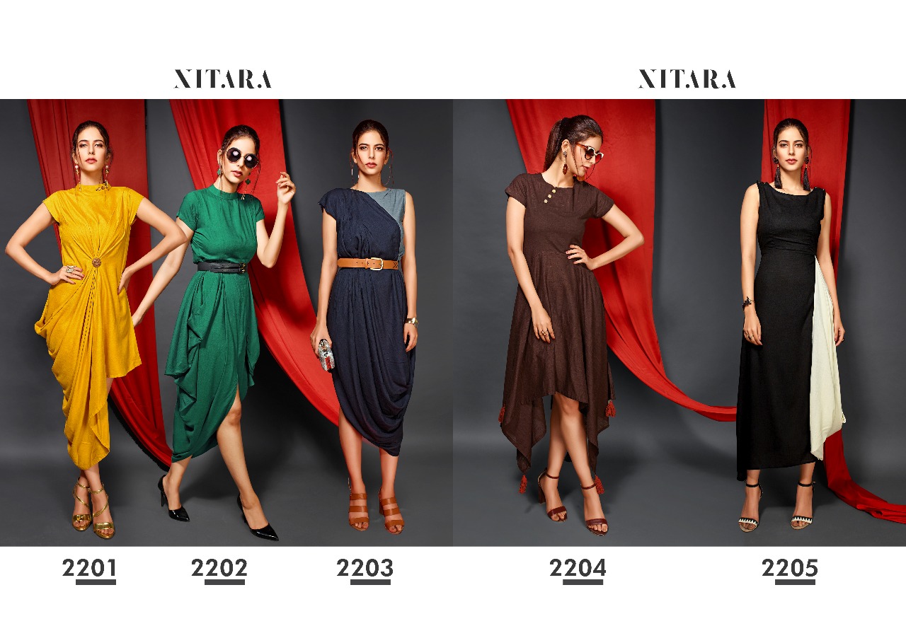 Nitara presenting florence designer look party wear kurtis