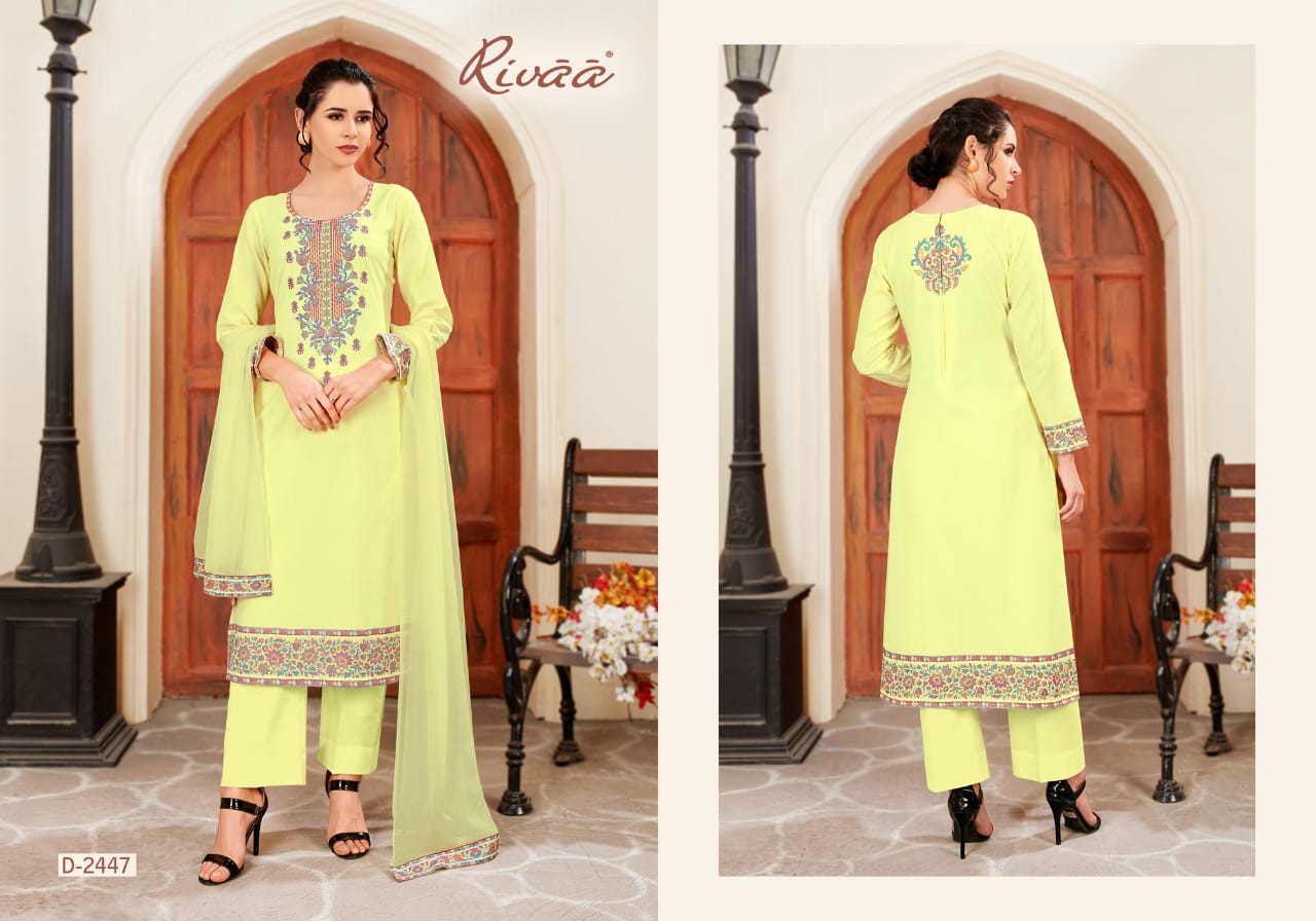 Rivaa presenting rehana casual summer wear salwar kameez