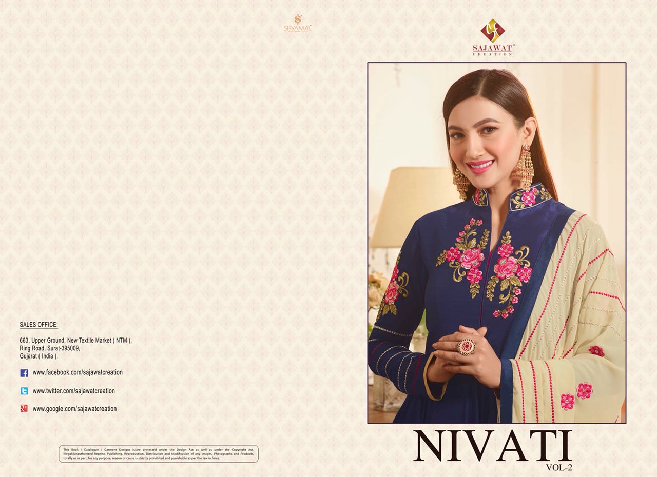 Sajawat creation Launching nivati vol 2 designer wear gowns