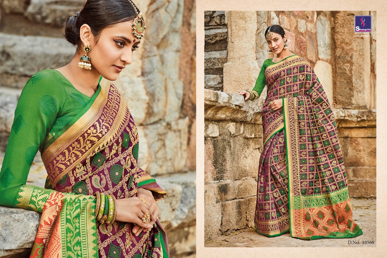 Shangrila launching silk patola vol 4 elegant look sarees