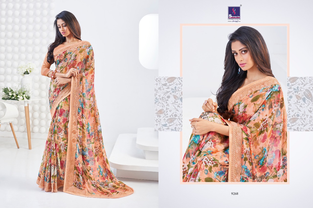 Shangrila presents kaamini vol 4 modern ethnic Floral print sarees concept