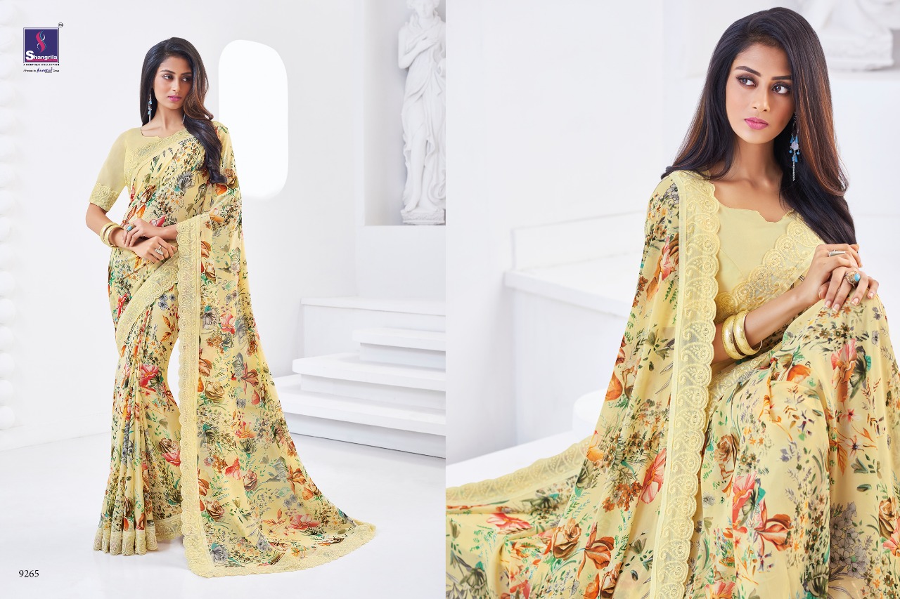 Shangrila presents kaamini vol 4 modern ethnic Floral print sarees concept