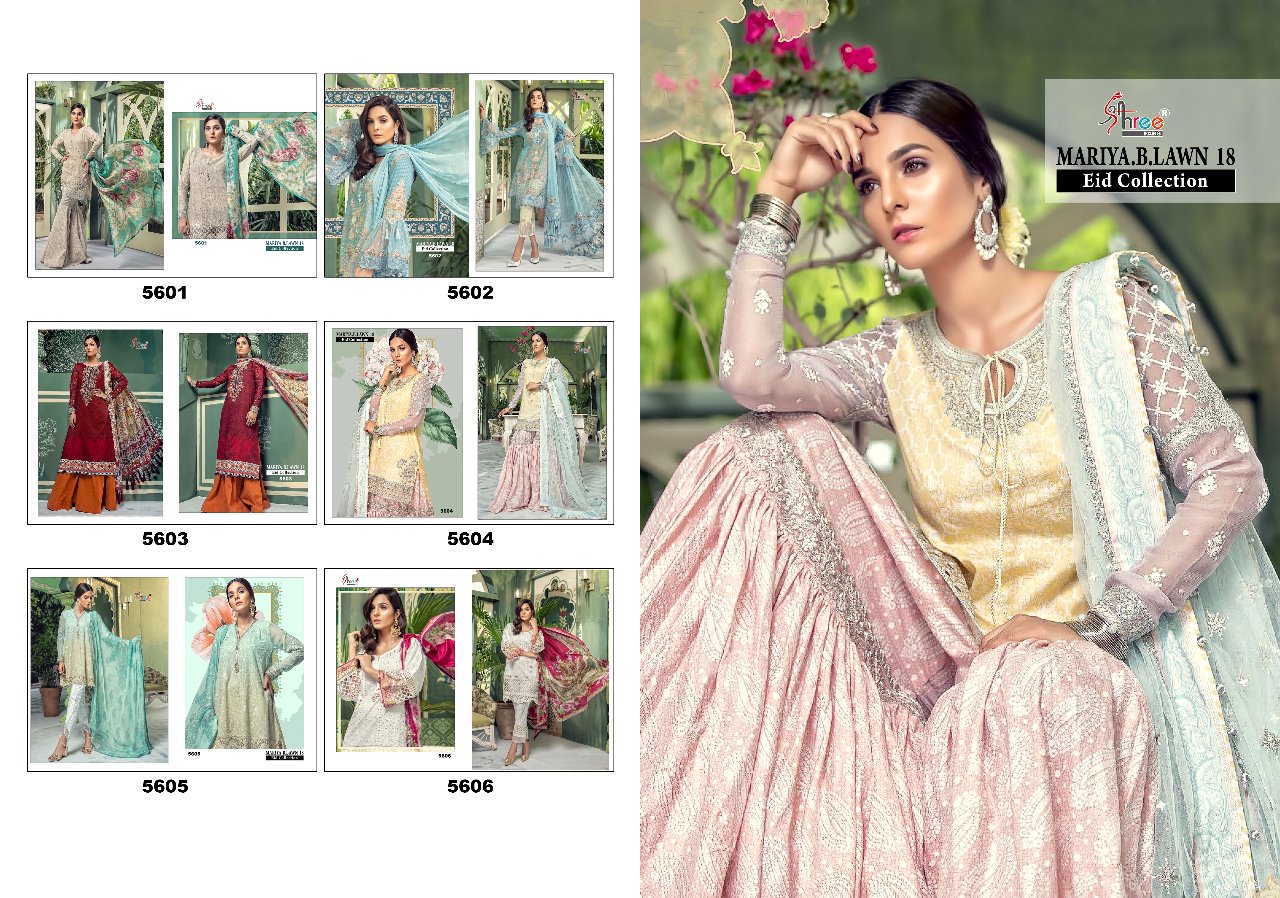 Shree fabs  presents Mariya.B.Lawn eid Fancy collection of Salwar kameez