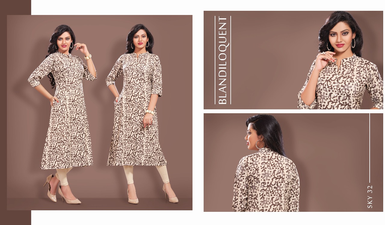 SwarrnaPankh presenting Sky 4 exclusive collection of kurtis