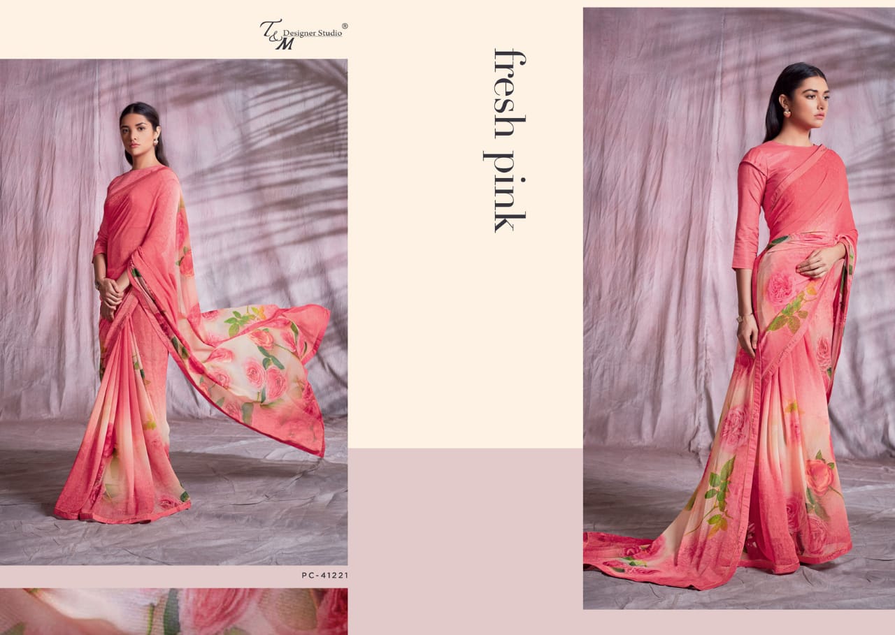 T and M designer presenting panache issue 12 fancy collection of sarees