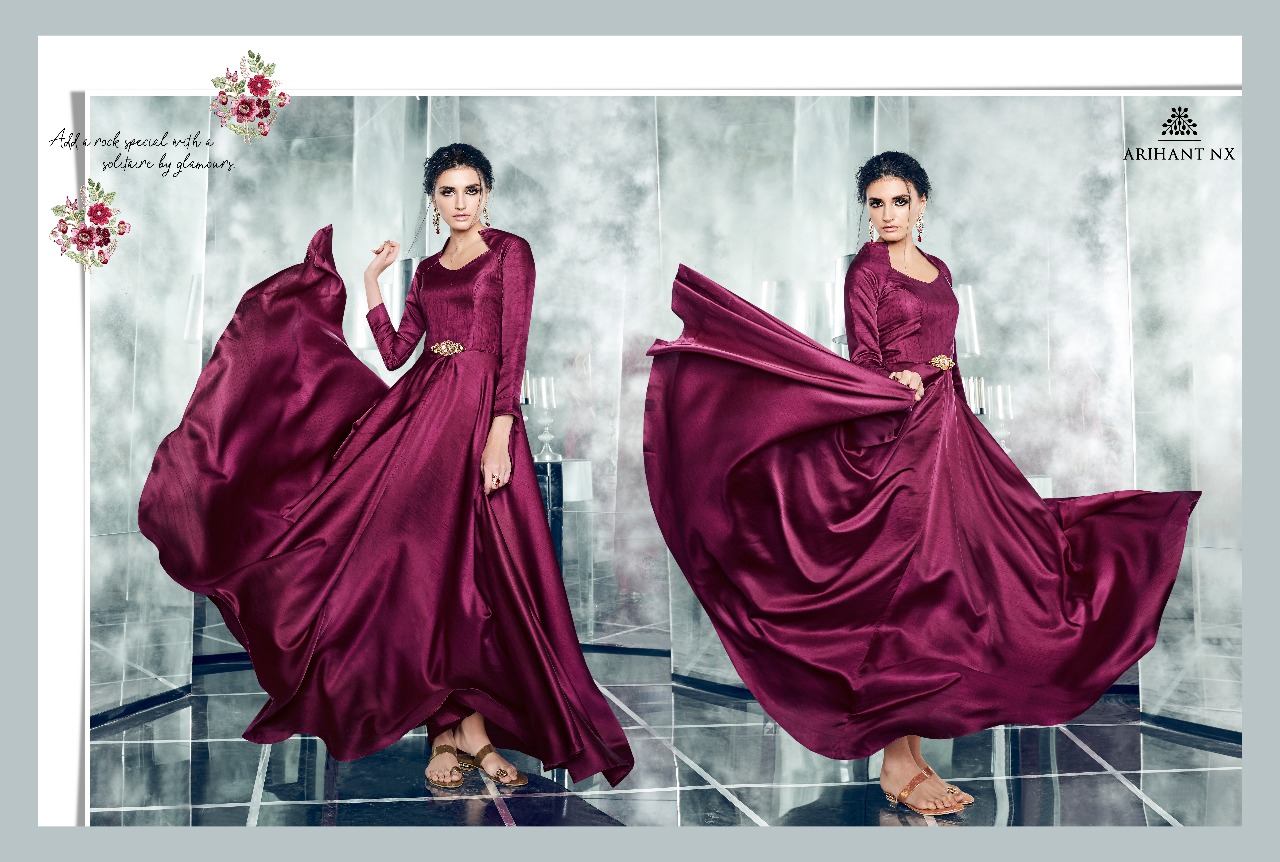 Arihant designer launch cheery beautiful stylish concept gowns