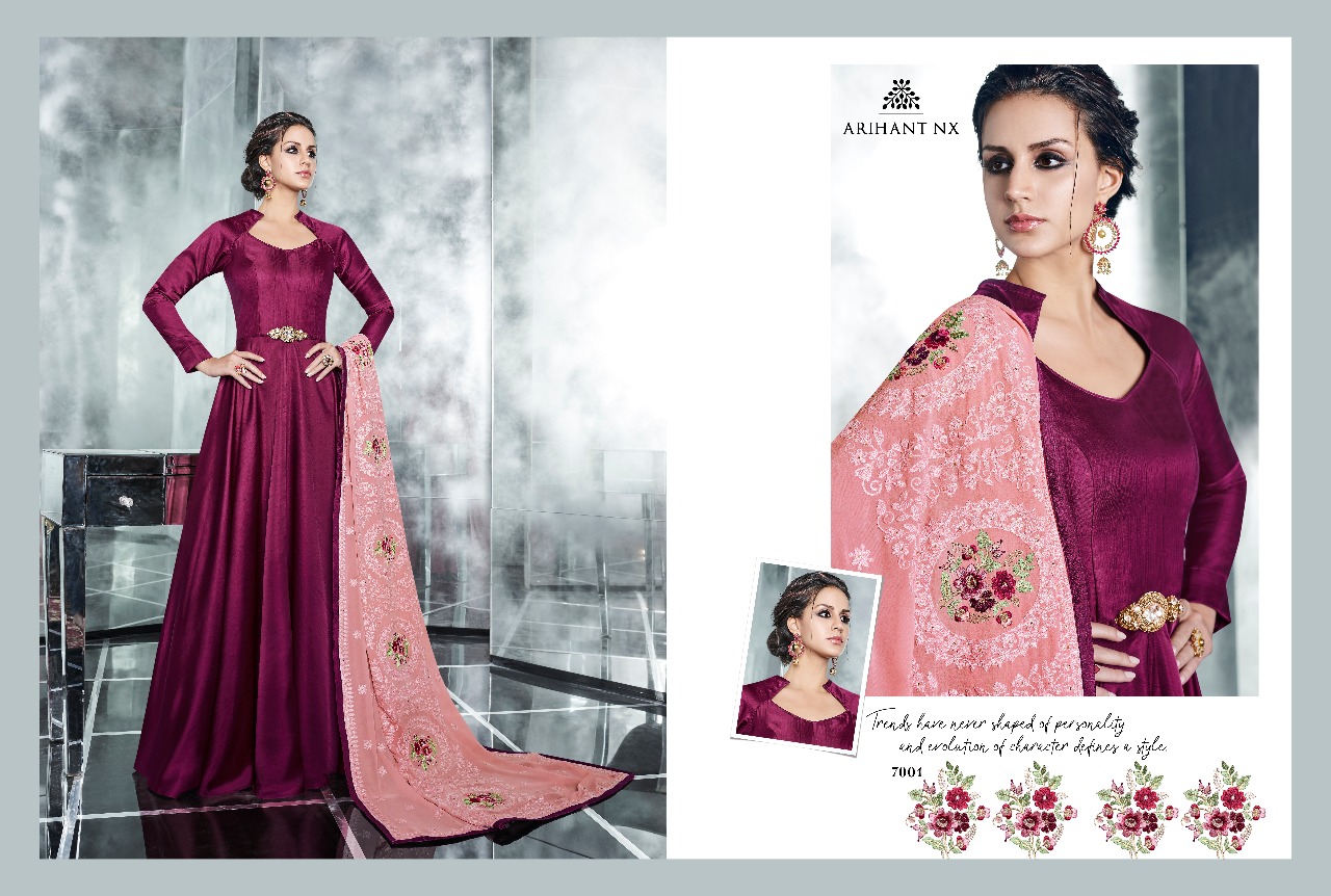 Arihant designer launch cheery beautiful stylish concept gowns