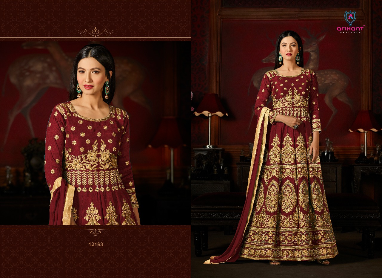 Arihant designer presents sashi vol 19 Exclusive heavy style gown concept