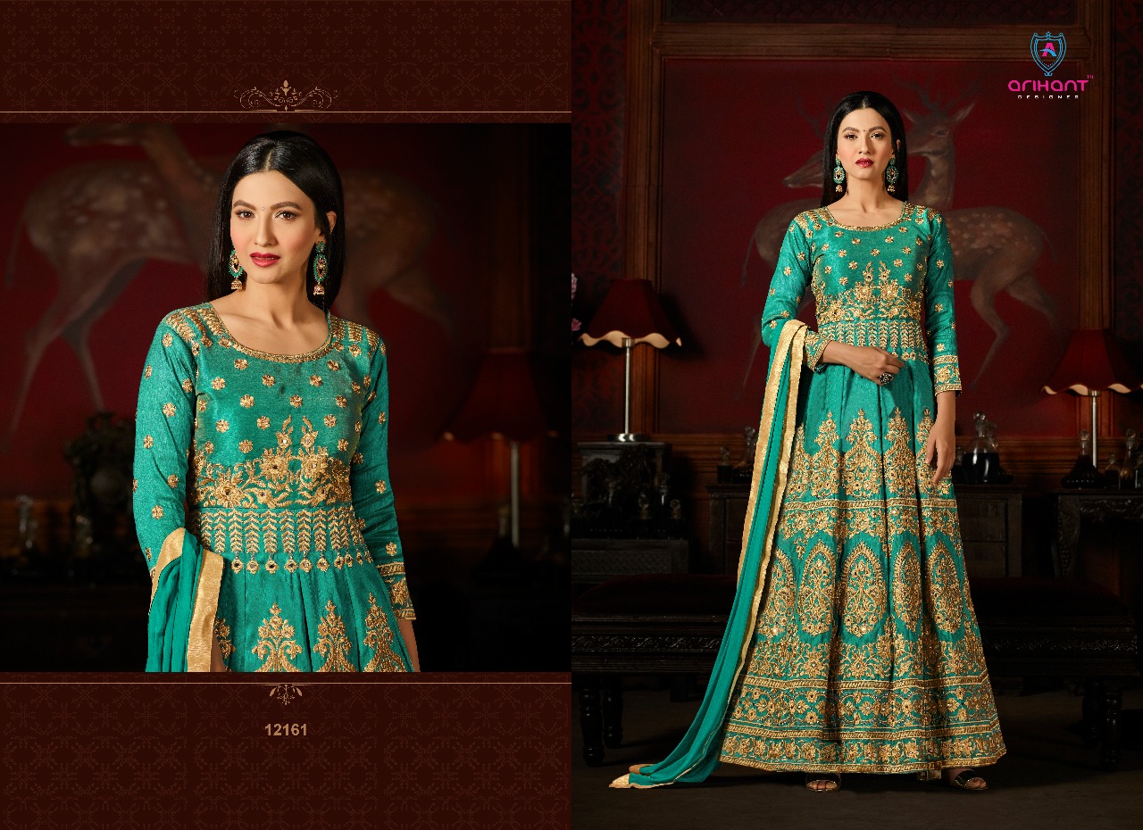 Arihant designer presents sashi vol 19 Exclusive heavy style gown concept
